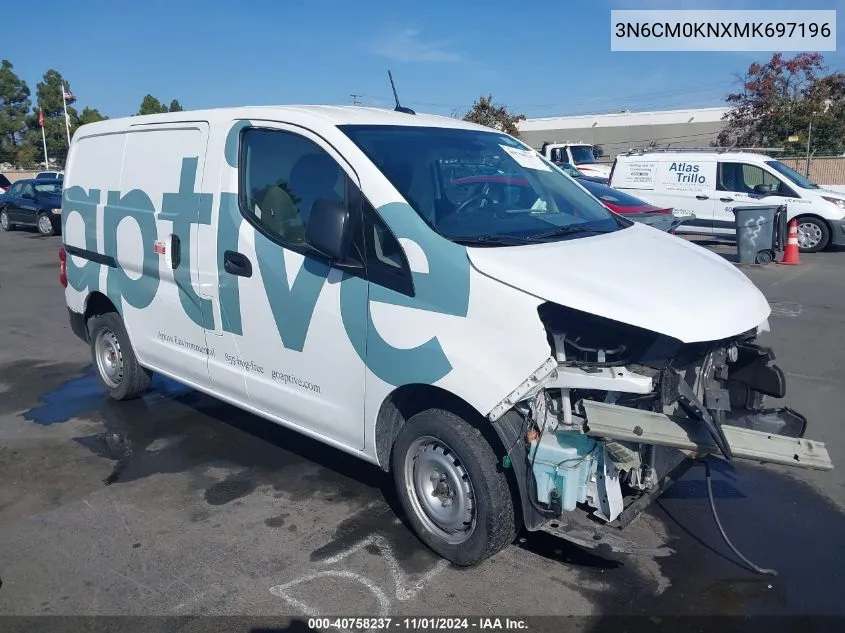 2021 Nissan Nv200 Compact Cargo S Xtronic Cvt VIN: 3N6CM0KNXMK697196 Lot: 40758237