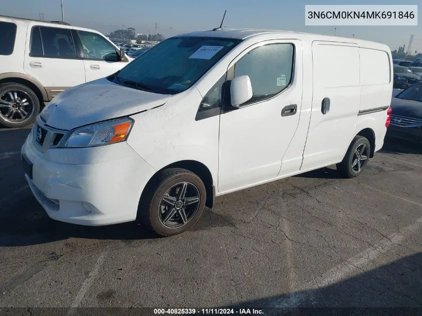 2021 Nissan Nv200 Compact Cargo Sv Xtronic Cvt VIN: 3N6CM0KN4MK691846 Lot: 40825339