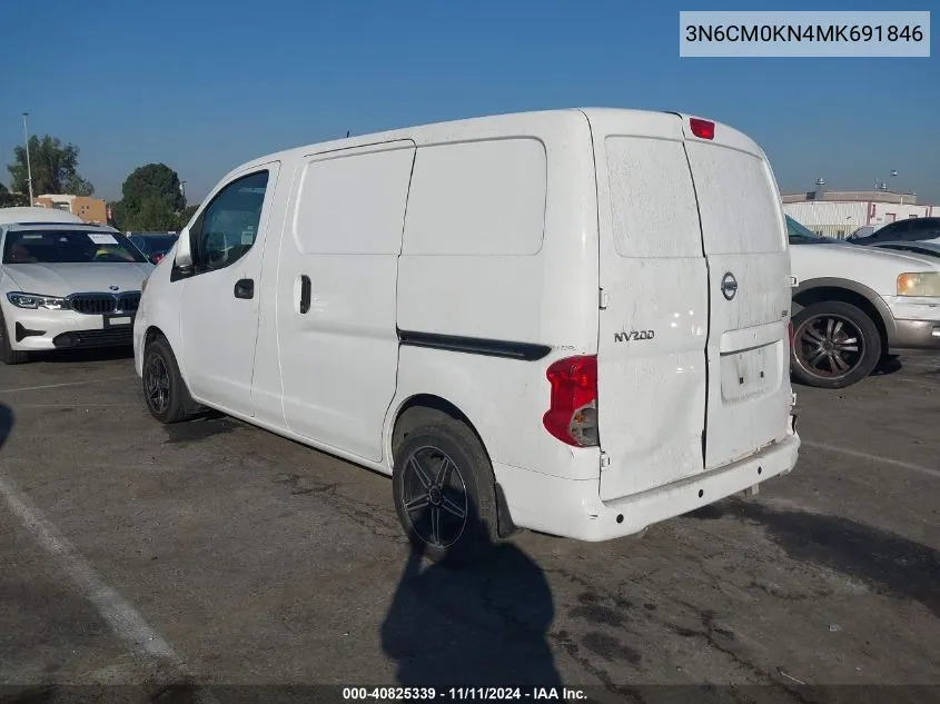 2021 Nissan Nv200 Compact Cargo Sv Xtronic Cvt VIN: 3N6CM0KN4MK691846 Lot: 40825339