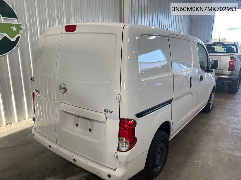 2021 Nissan Nv200 2.5S/2.5Sv VIN: 3N6CM0KN7MK702953 Lot: 40845017