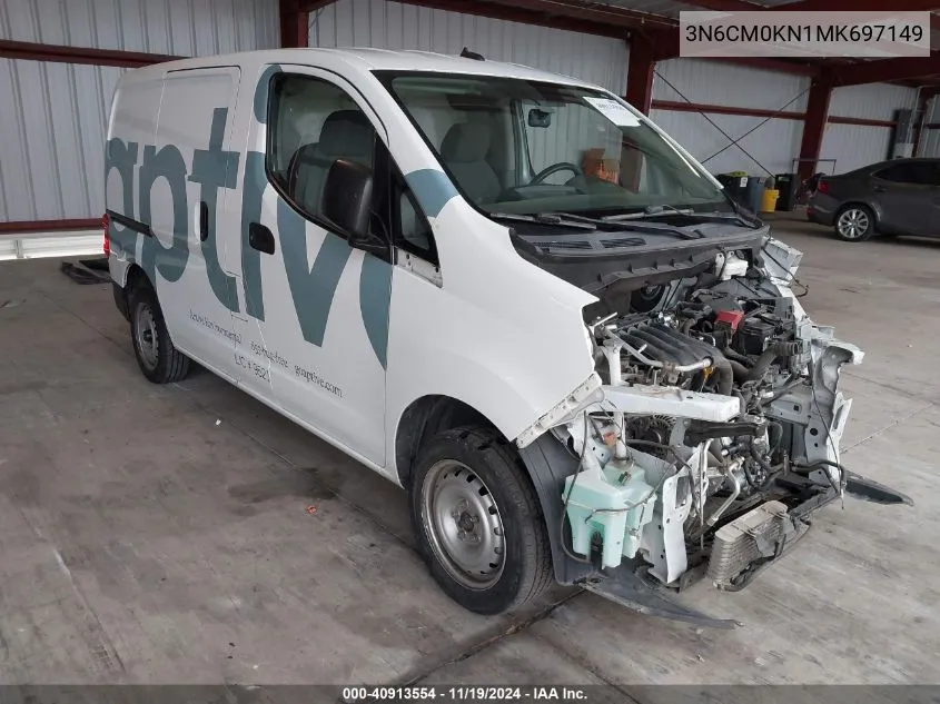 2021 Nissan Nv200 Compact Cargo S Xtronic Cvt VIN: 3N6CM0KN1MK697149 Lot: 40913554