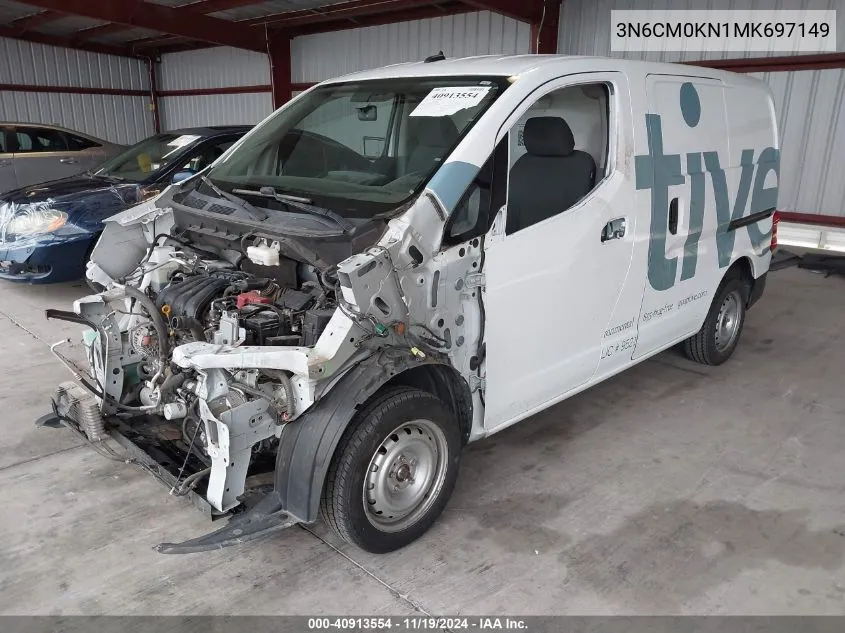 2021 Nissan Nv200 Compact Cargo S Xtronic Cvt VIN: 3N6CM0KN1MK697149 Lot: 40913554