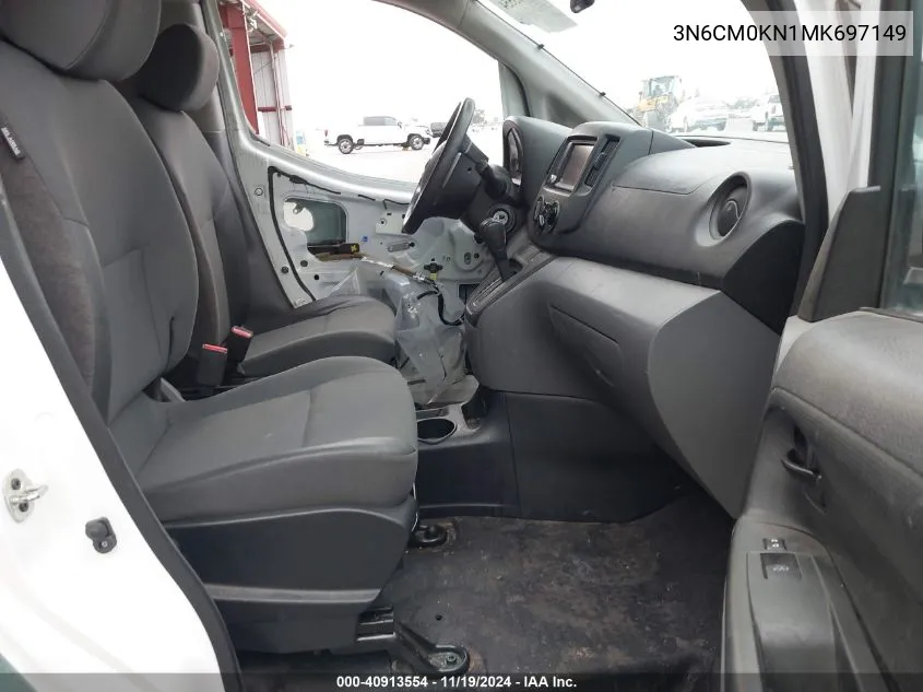 2021 Nissan Nv200 Compact Cargo S Xtronic Cvt VIN: 3N6CM0KN1MK697149 Lot: 40913554