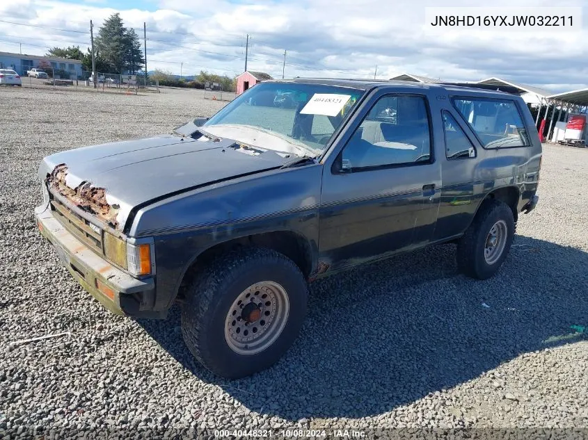 1988 Nissan Pathfinder VIN: JN8HD16YXJW032211 Lot: 40448321