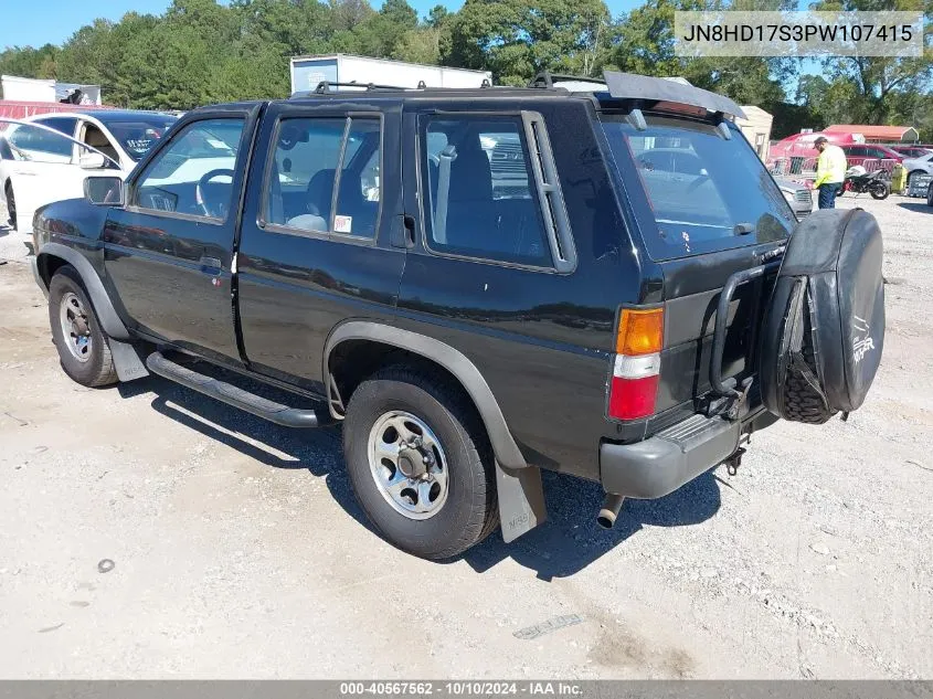 1993 Nissan Pathfinder Xe VIN: JN8HD17S3PW107415 Lot: 40567562