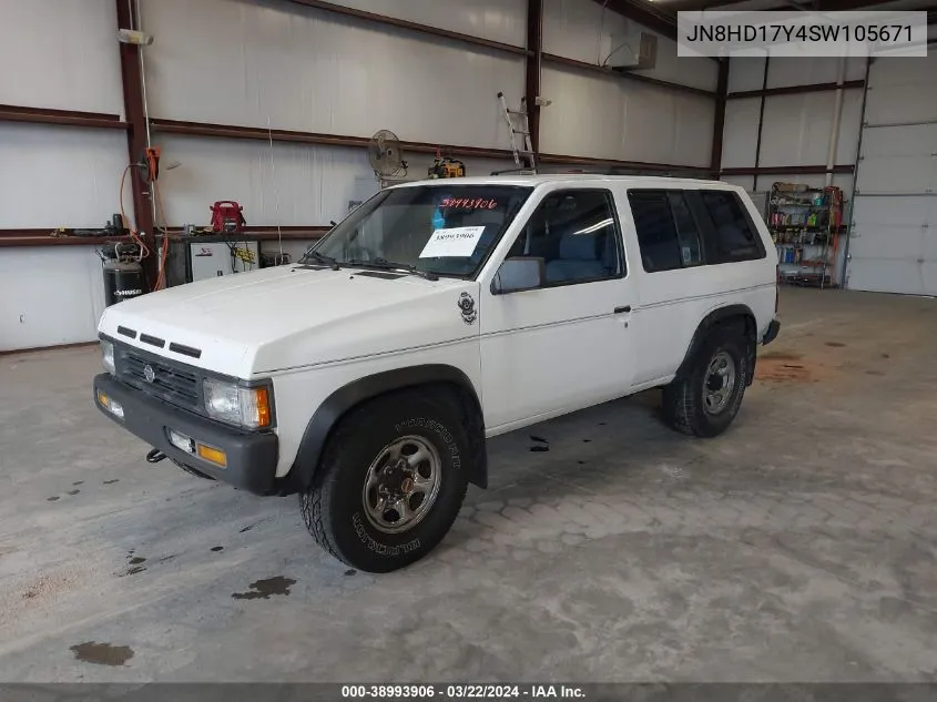 1995 Nissan Pathfinder Le/Se/Xe VIN: JN8HD17Y4SW105671 Lot: 38993906