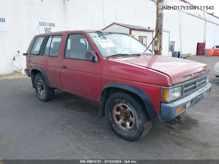 1995 Nissan Pathfinder Le/Se/Xe VIN: JN8HD17Y3SW111543 Lot: 39874181