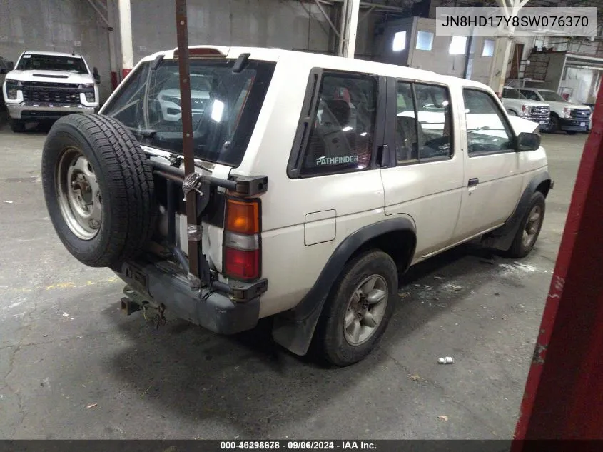 1995 Nissan Pathfinder Le/Se/Xe VIN: JN8HD17Y8SW076370 Lot: 40298678