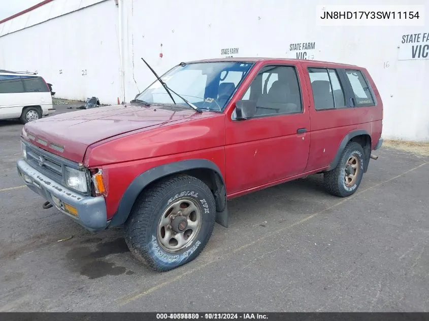 1995 Nissan Pathfinder Le/Se/Xe VIN: JN8HD17Y3SW11154 Lot: 40598880