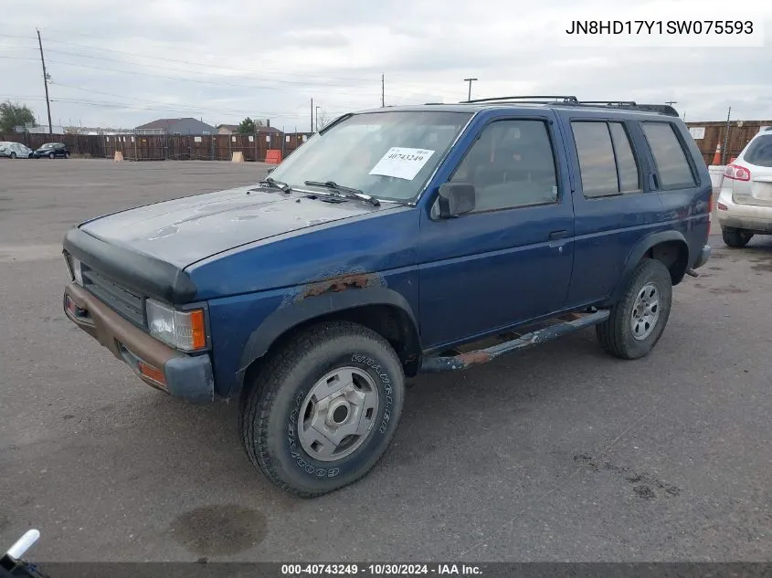 1995 Nissan Pathfinder Le/Se/Xe VIN: JN8HD17Y1SW075593 Lot: 40743249