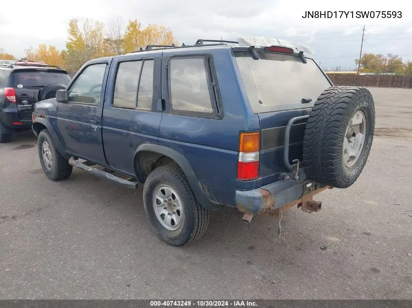 1995 Nissan Pathfinder Le/Se/Xe VIN: JN8HD17Y1SW075593 Lot: 40743249