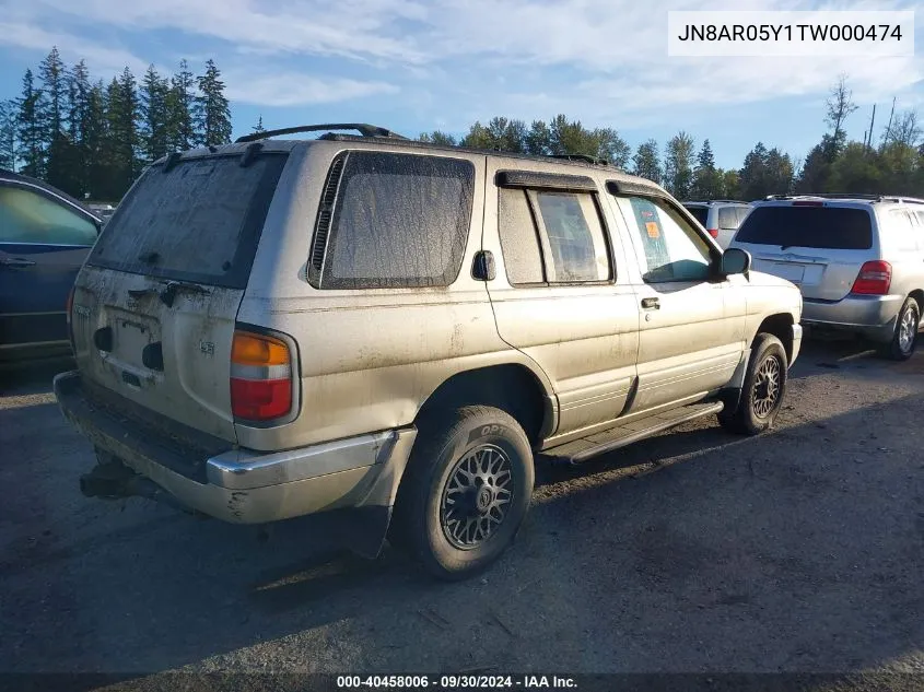 1996 Nissan Pathfinder Le/Se/Xe VIN: JN8AR05Y1TW000474 Lot: 40458006