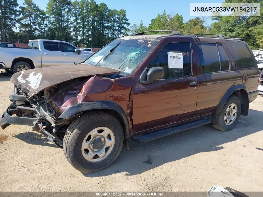 1997 Nissan Pathfinder Le/Xe VIN: JN8AR05S3VW184217 Lot: 40112357