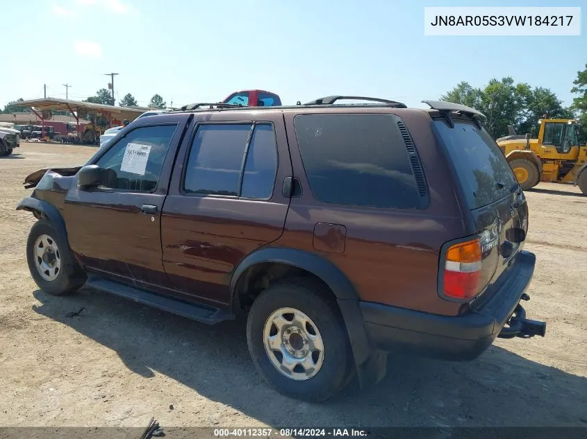 1997 Nissan Pathfinder Le/Xe VIN: JN8AR05S3VW184217 Lot: 40112357