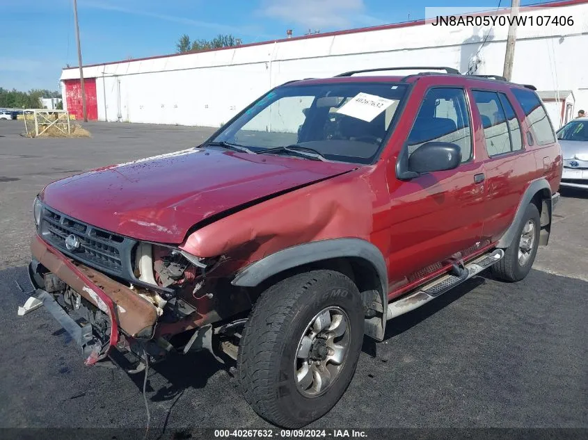 1997 Nissan Pathfinder Le/Se/Xe VIN: JN8AR05Y0VW107406 Lot: 40267632