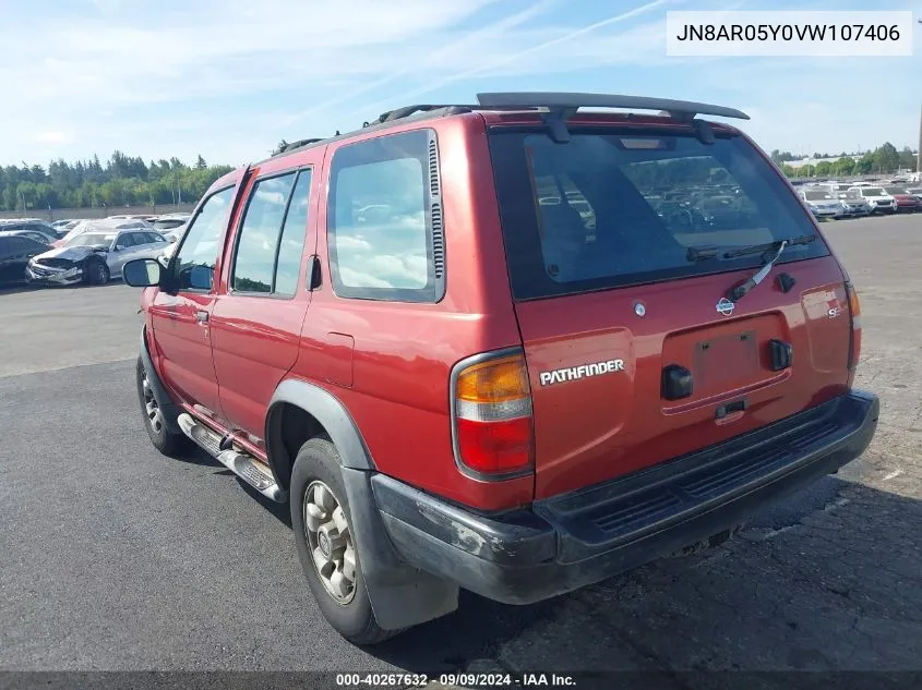 1997 Nissan Pathfinder Le/Se/Xe VIN: JN8AR05Y0VW107406 Lot: 40267632