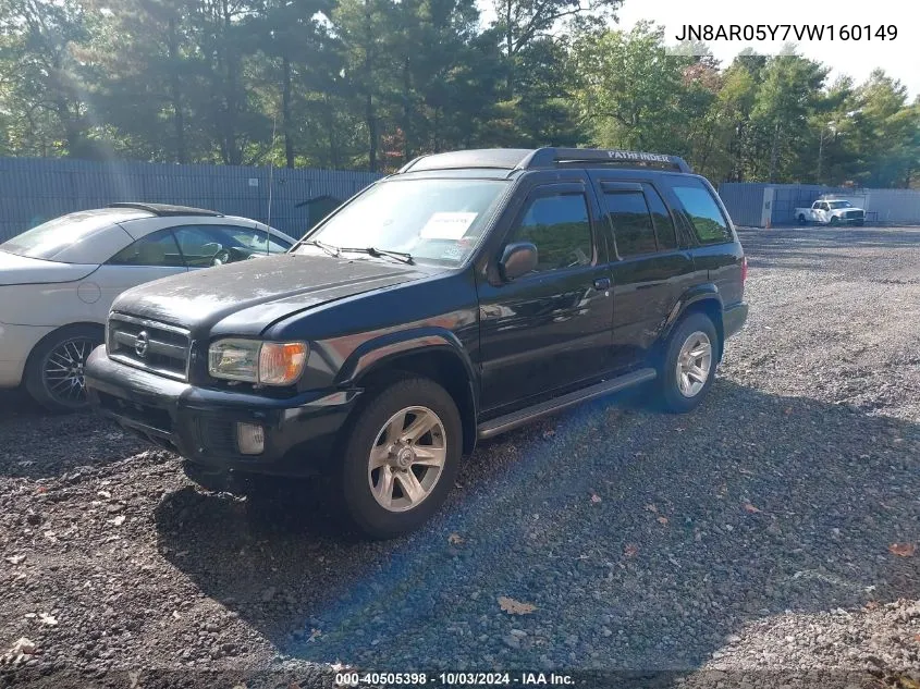 1997 Nissan Pathfinder Le/Se/Xe VIN: JN8AR05Y7VW160149 Lot: 40505398