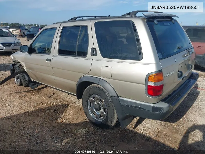 1997 Nissan Pathfinder Le/Xe VIN: JN8AR05S6VW188651 Lot: 40740530