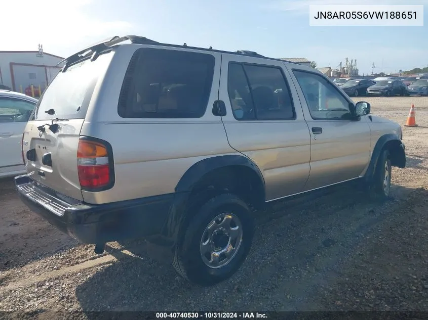 1997 Nissan Pathfinder Le/Xe VIN: JN8AR05S6VW188651 Lot: 40740530