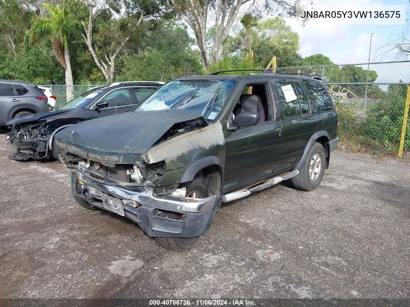 1997 Nissan Pathfinder Le/Se/Xe VIN: JN8AR05Y3VW136575 Lot: 40786736