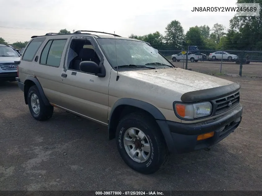 1998 Nissan Pathfinder Le/Se/Xe VIN: JN8AR05Y2WW245689 Lot: 39877800