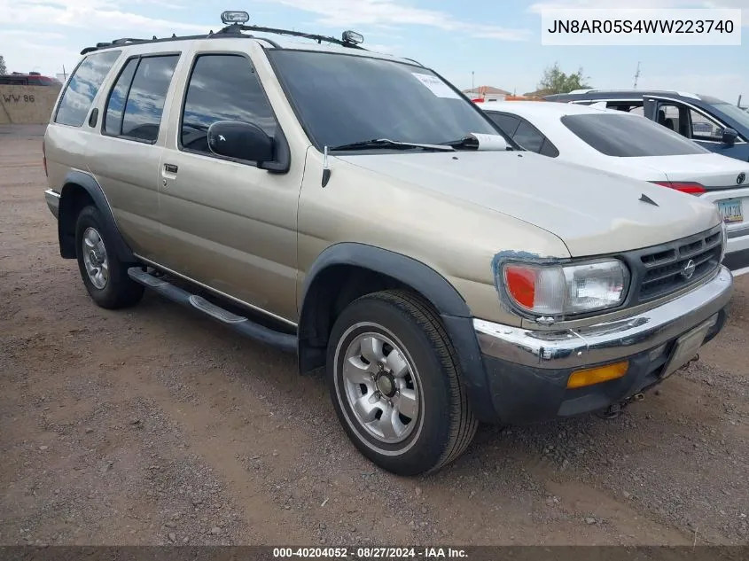 1998 Nissan Pathfinder Le/Xe VIN: JN8AR05S4WW223740 Lot: 40204052