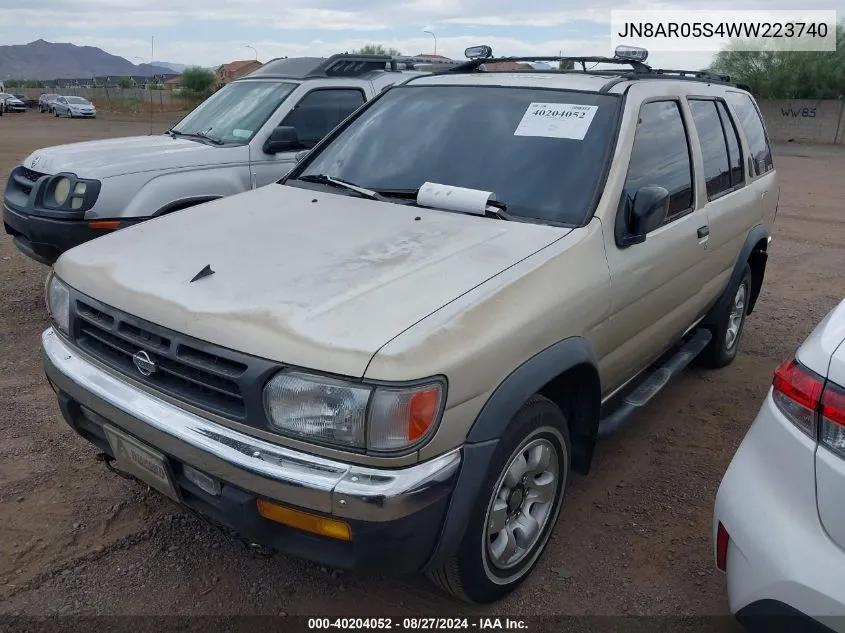 1998 Nissan Pathfinder Le/Xe VIN: JN8AR05S4WW223740 Lot: 40204052