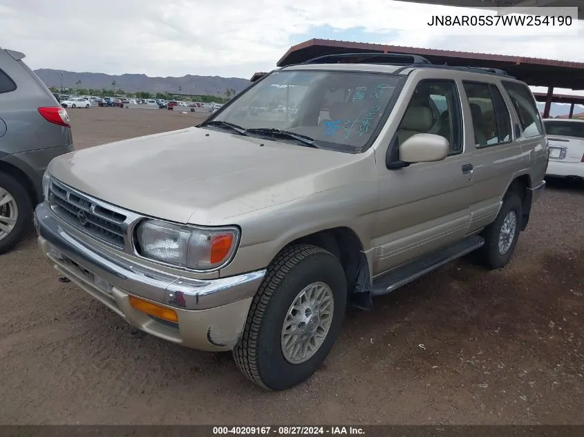 1998 Nissan Pathfinder Le/Xe VIN: JN8AR05S7WW254190 Lot: 40209167