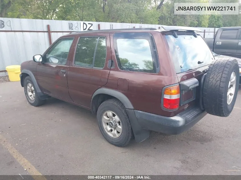 JN8AR05Y1WW221741 1998 Nissan Pathfinder Le/Se/Xe