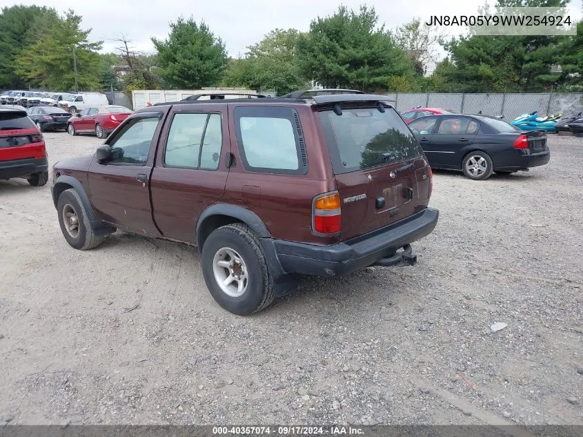 JN8AR05Y9WW254924 1998 Nissan Pathfinder Le/Se/Xe