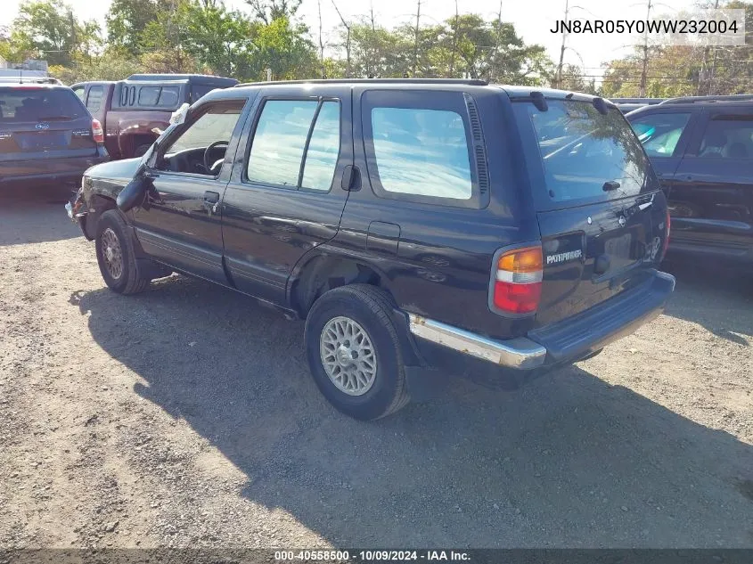 1998 Nissan Pathfinder Le/Se/Xe VIN: JN8AR05Y0WW232004 Lot: 40558500