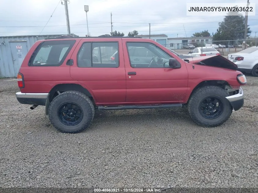 1998 Nissan Pathfinder Le/Se/Xe VIN: JN8AR05Y5WW263622 Lot: 40563921