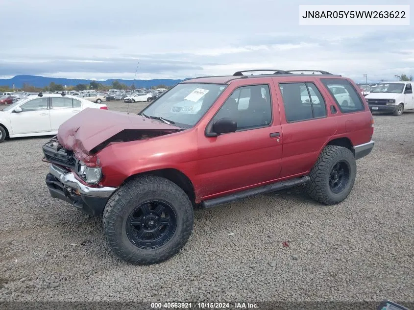 1998 Nissan Pathfinder Le/Se/Xe VIN: JN8AR05Y5WW263622 Lot: 40563921