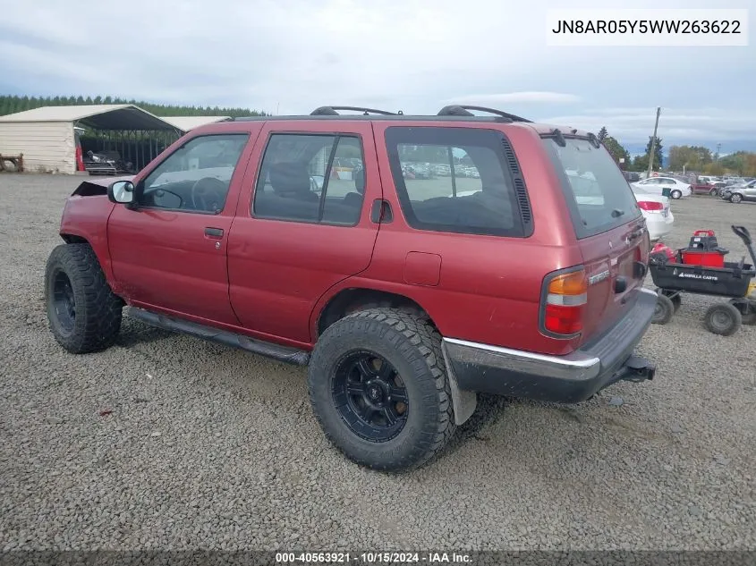 1998 Nissan Pathfinder Le/Se/Xe VIN: JN8AR05Y5WW263622 Lot: 40563921