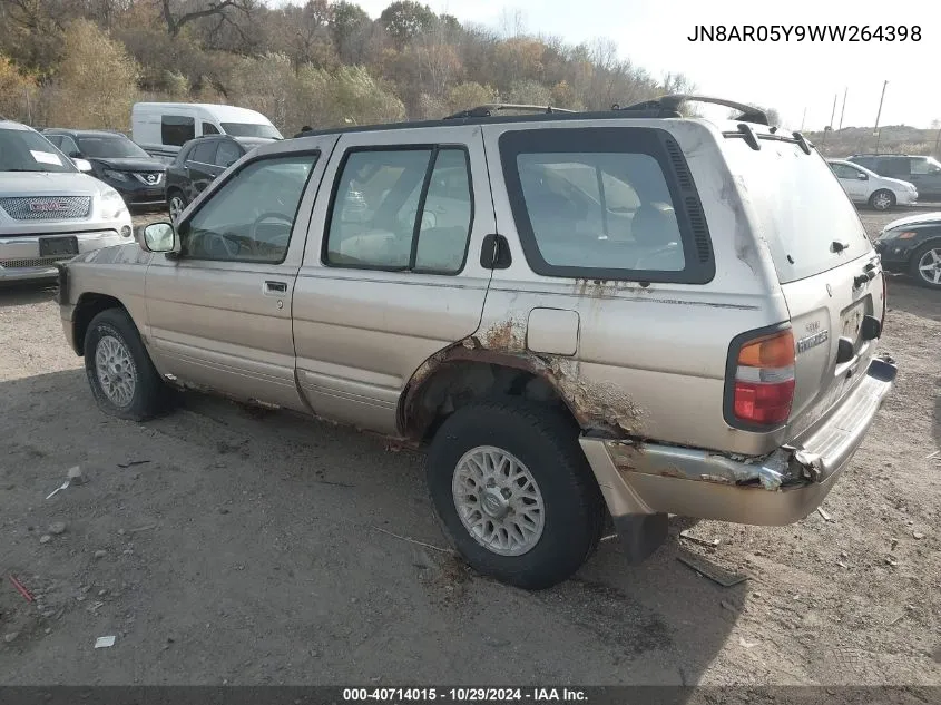 1998 Nissan Pathfinder Le/Se/Xe VIN: JN8AR05Y9WW264398 Lot: 40714015