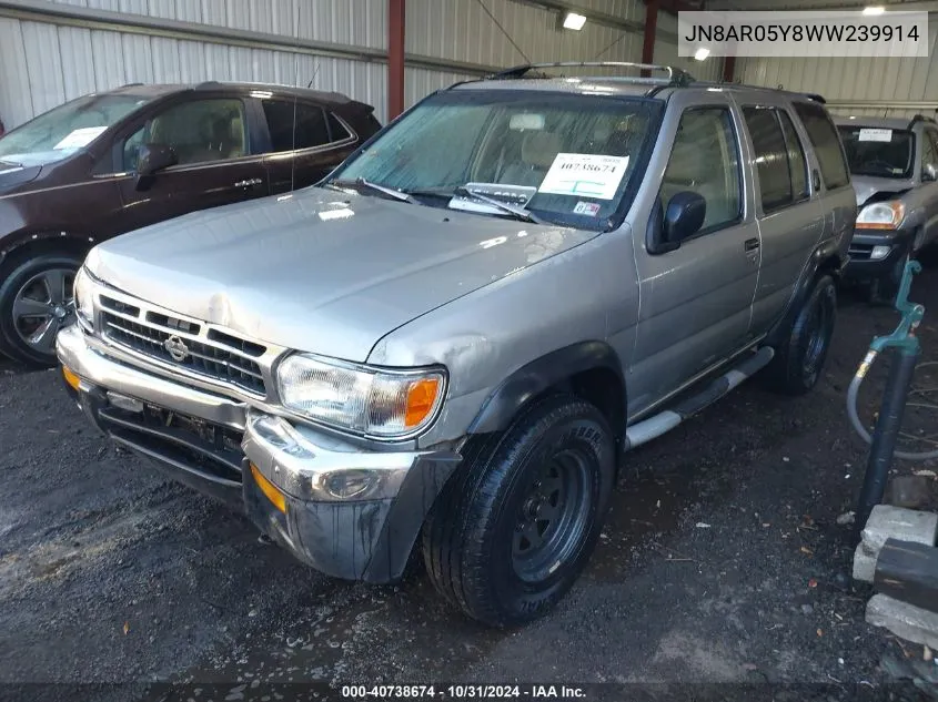 1998 Nissan Pathfinder Le/Se/Xe VIN: JN8AR05Y8WW239914 Lot: 40738674