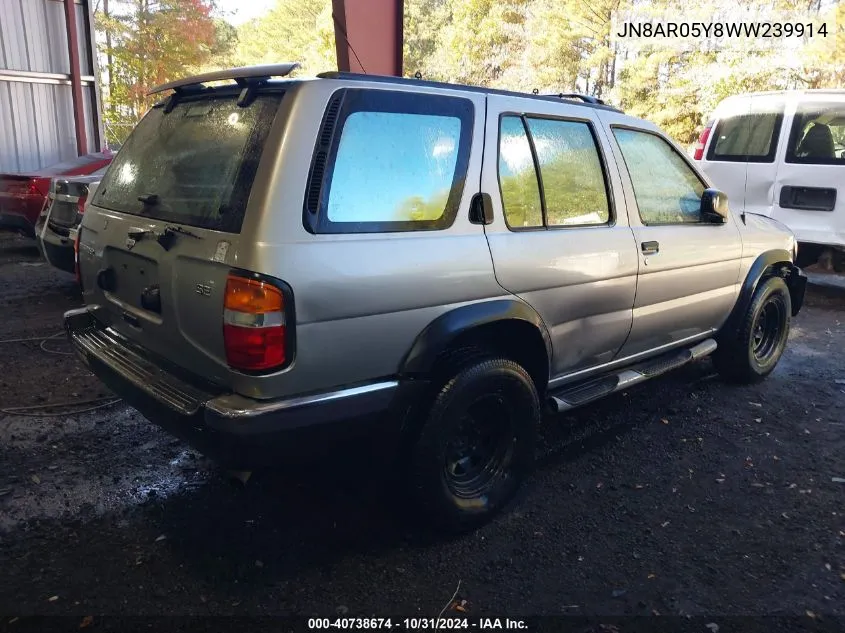 1998 Nissan Pathfinder Le/Se/Xe VIN: JN8AR05Y8WW239914 Lot: 40738674