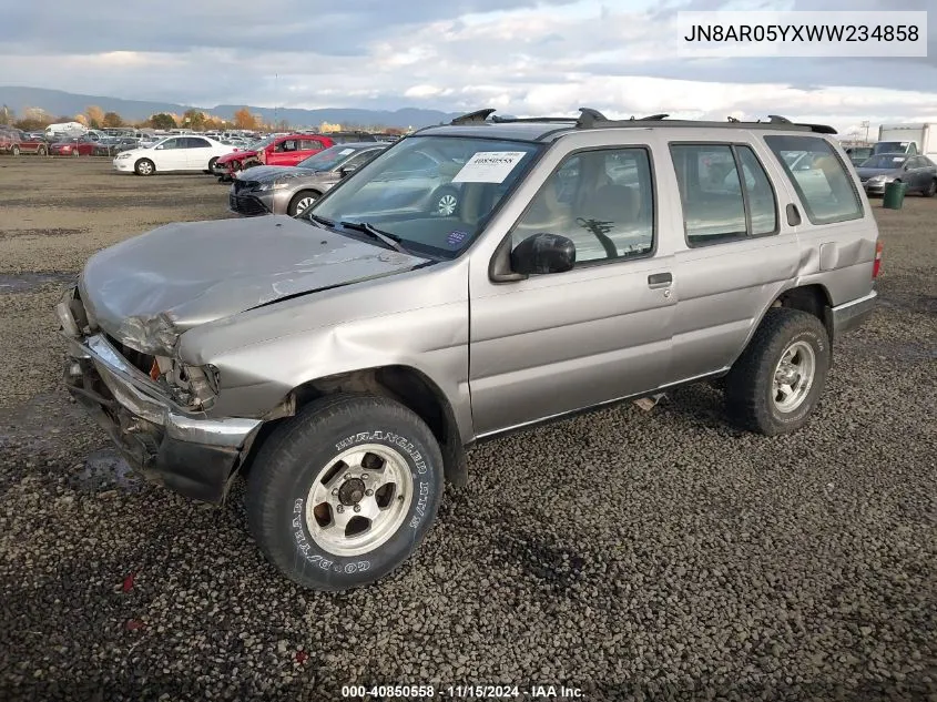 1998 Nissan Pathfinder Le/Se/Xe VIN: JN8AR05YXWW234858 Lot: 40850558