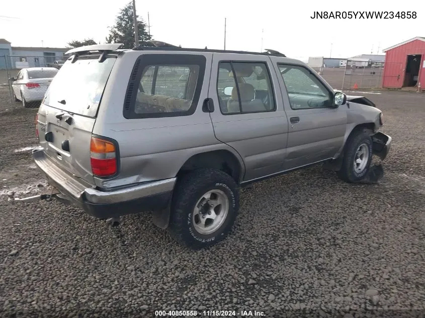 1998 Nissan Pathfinder Le/Se/Xe VIN: JN8AR05YXWW234858 Lot: 40850558