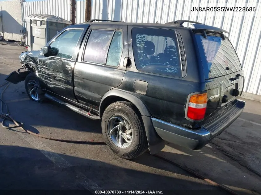 1998 Nissan Pathfinder Le/Xe VIN: JN8AR05S5WW228686 Lot: 40870783