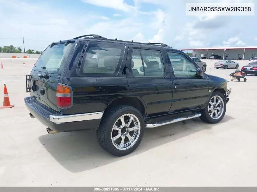 1999 Nissan Pathfinder Le/Se/Xe VIN: JN8AR05S5XW289358 Lot: 39891905