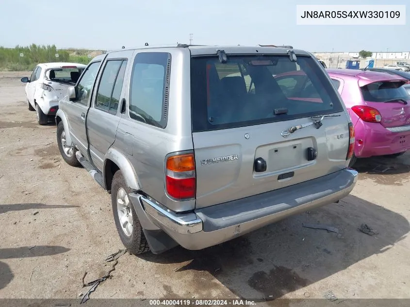 1999 Nissan Pathfinder Le/Se/Xe VIN: JN8AR05S4XW330109 Lot: 40004119