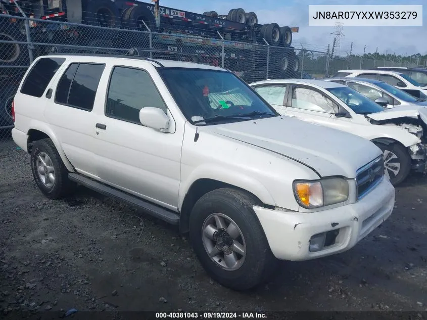 1999 Nissan Pathfinder Le/Se/Xe VIN: JN8AR07YXXW353279 Lot: 40381043