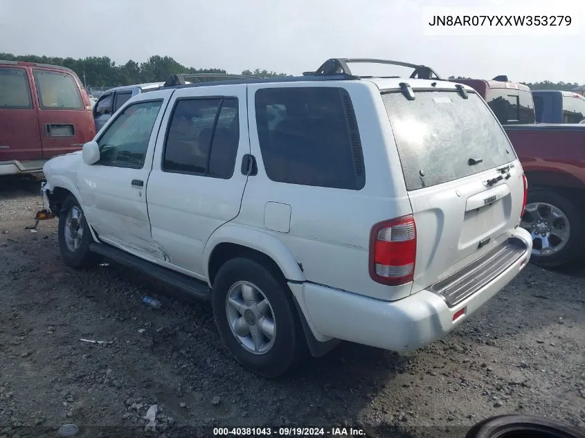 1999 Nissan Pathfinder Le/Se/Xe VIN: JN8AR07YXXW353279 Lot: 40381043