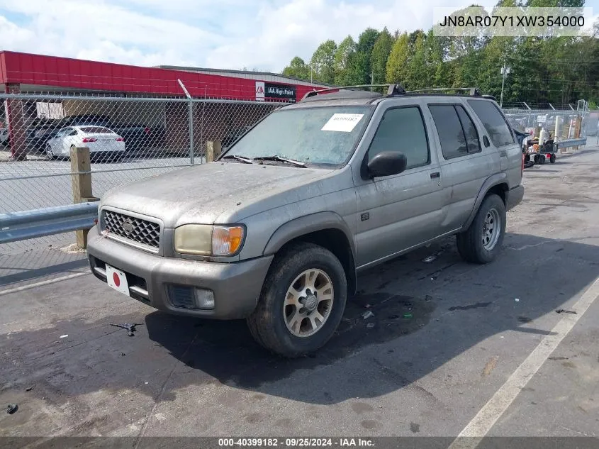 JN8AR07Y1XW354000 1999 Nissan Pathfinder Le/Se/Xe