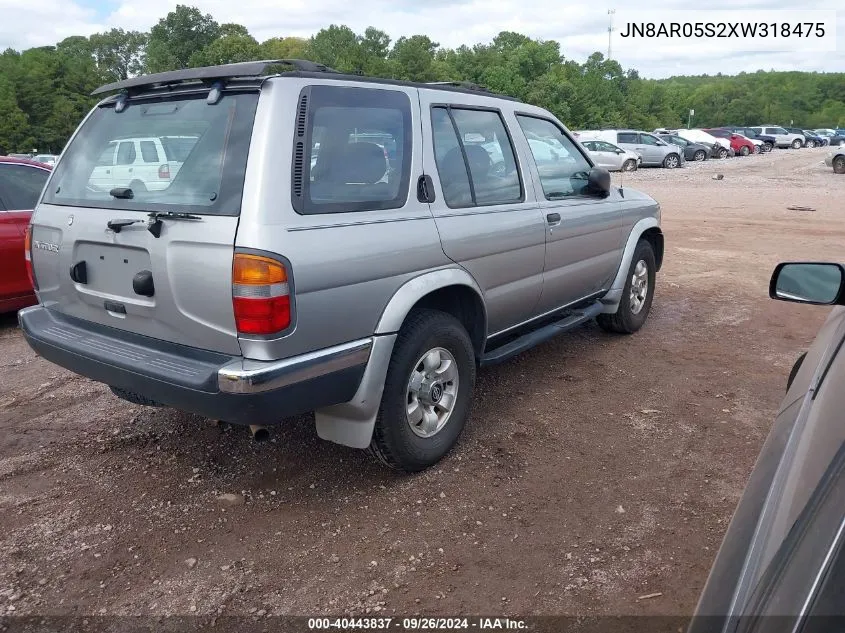 1999 Nissan Pathfinder Le/Se/Xe VIN: JN8AR05S2XW318475 Lot: 40443837