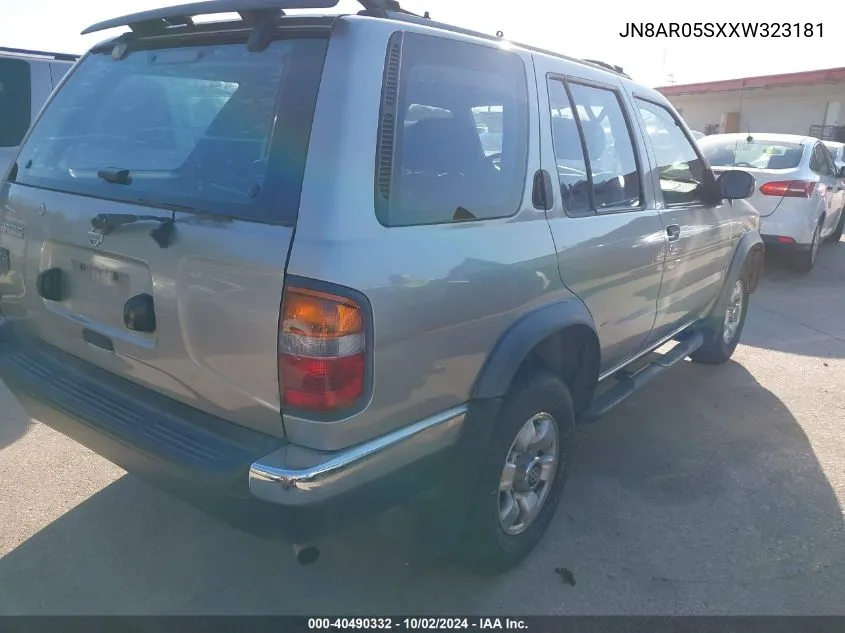 1999 Nissan Pathfinder Le/Se/Xe VIN: JN8AR05SXXW323181 Lot: 40490332