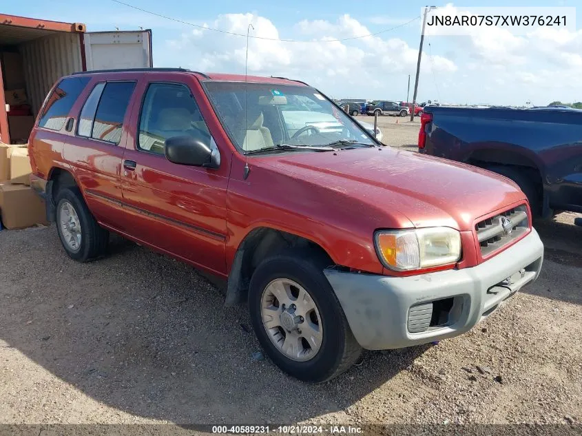 1999 Nissan Pathfinder Le/Se/Xe VIN: JN8AR07S7XW376241 Lot: 40589231