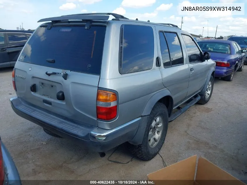 1999 Nissan Pathfinder Le/Se/Xe VIN: JN8AR05S9XW314942 Lot: 40622435