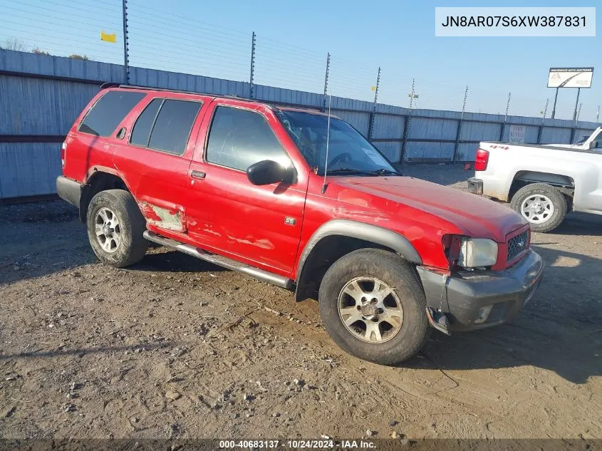 1999 Nissan Pathfinder Le/Se/Xe VIN: JN8AR07S6XW387831 Lot: 40683137